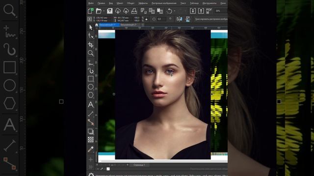 Эффект рельефного стекла в Корел Corel