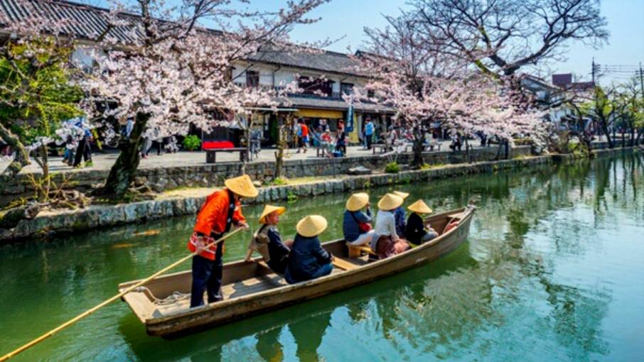 Окаяма. Япония. (Okayama/Kurashiki. Japan walking)
