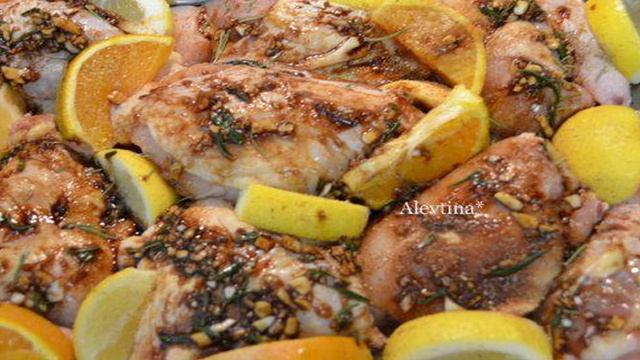 Курица в цитрусовом маринаде
