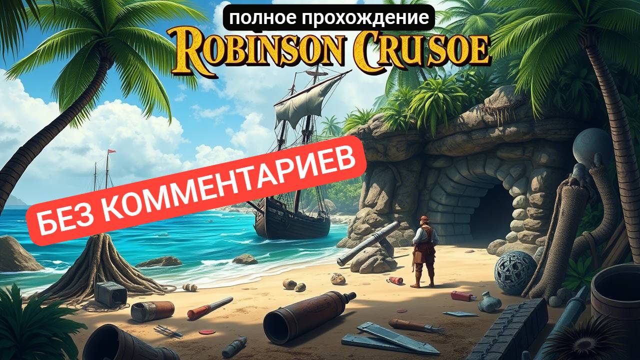 Adventures of Robinson Crusoe – Без комментариев (Полное прохождение) | Поиск предметов | Для фона