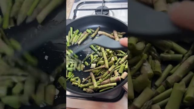 Фриттата из дикой спаржи