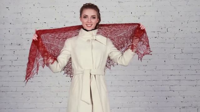 Платок «Семицветик» (бордовый)