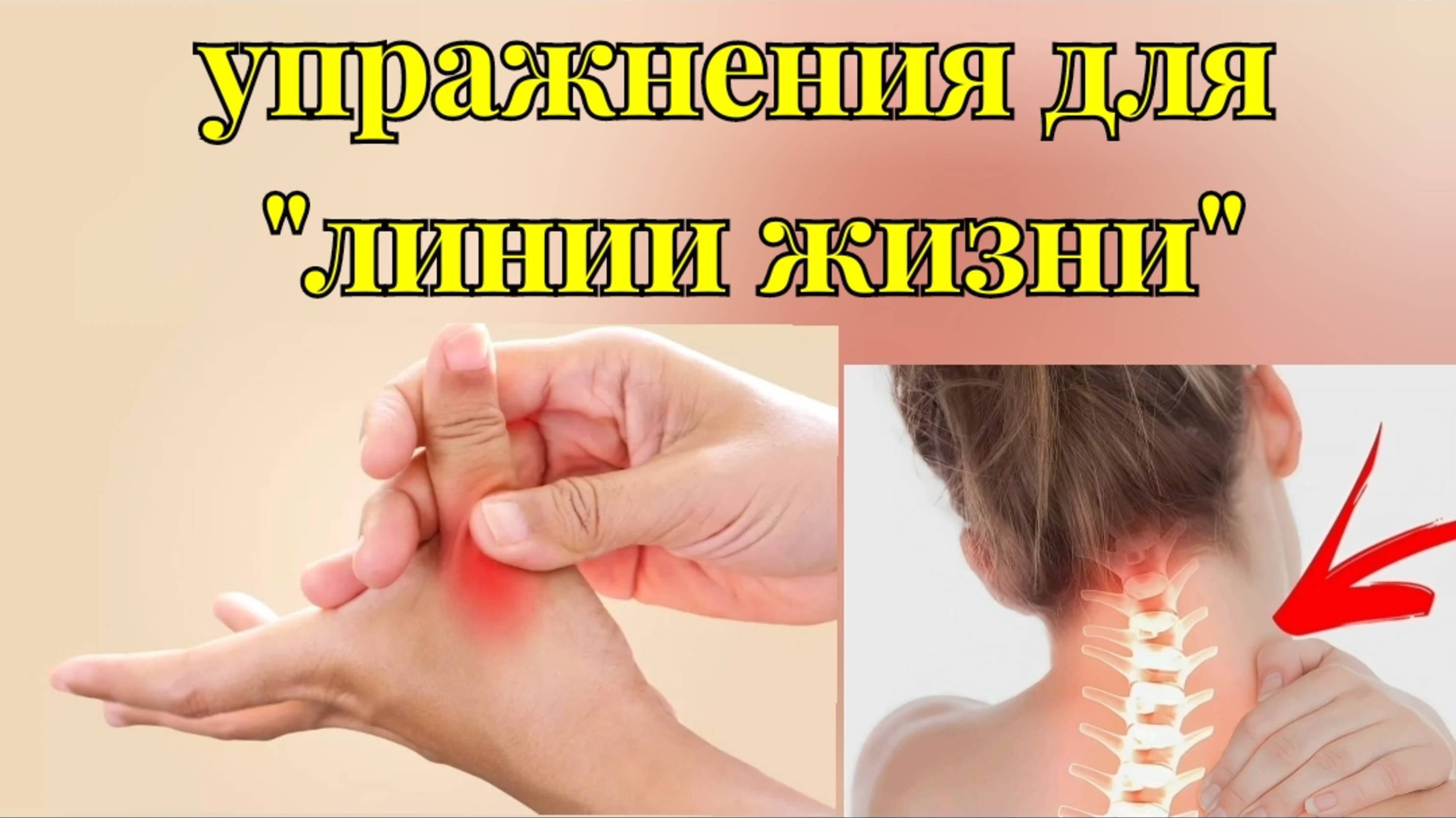 Ключ к здоровью кистей рук, сосудов шеи и мозга - в "линии жизни" около большого пальца. Упражнения