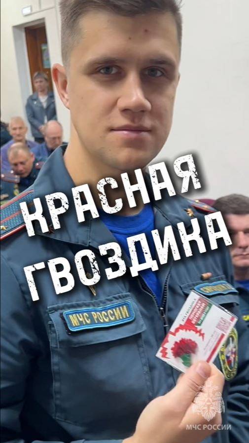 Красная гвоздика МЧС