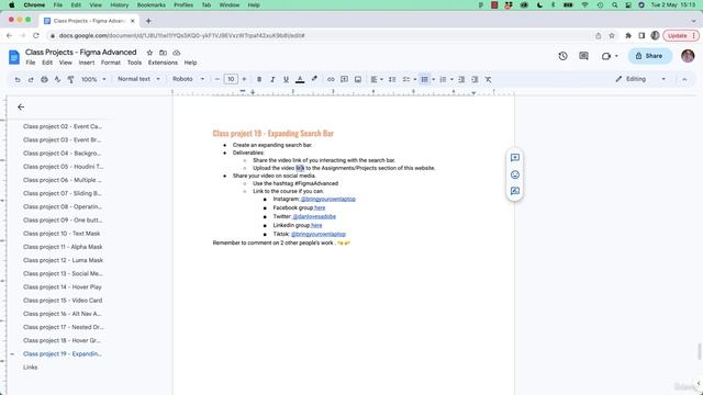 9_148. Class project 19 - Expanding Search Bar