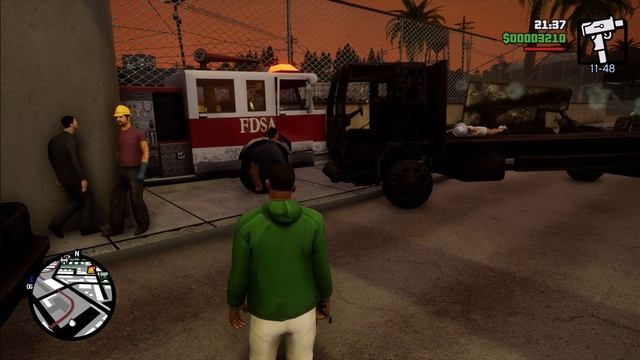 GTA SA. Упрямые пожарники