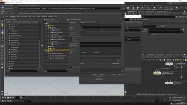 5. Преобразование Houdini 19: Элементы управления прямой кинематикой.
