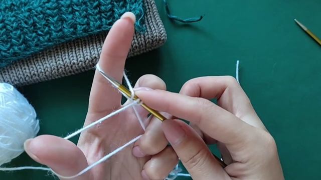 Обратный набор. Идеален для шапок с отворотом