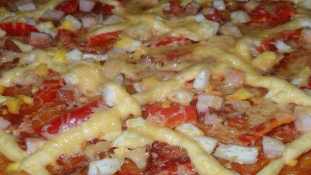 Пицца с очень тонким тестом