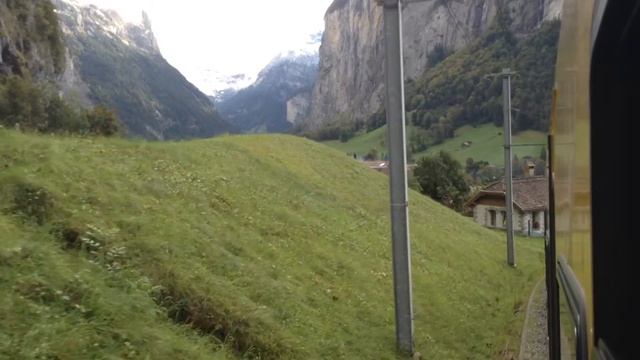 [BOB] Kleine Scheidegg - Lauterbrunnen train / Клайне-Шайдег - Лаутербруннен