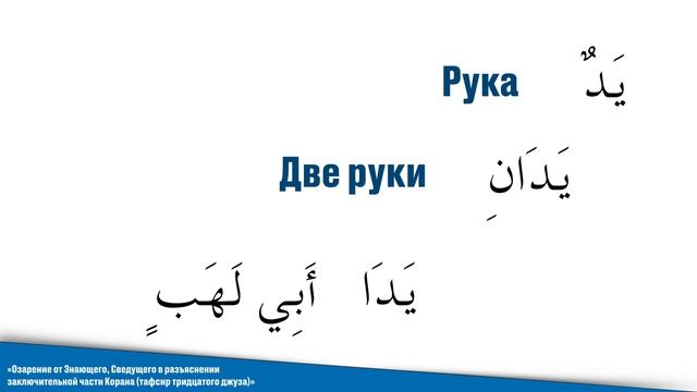 Сура (111) Аль Масад Пальмовые волокна. Священный Коран, Джуз Амма