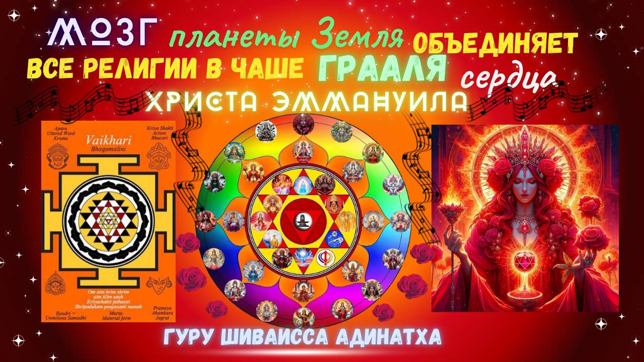 Мозг планеты Земля объединяет все религии в чаше Грааля сердца Христа Эммануила