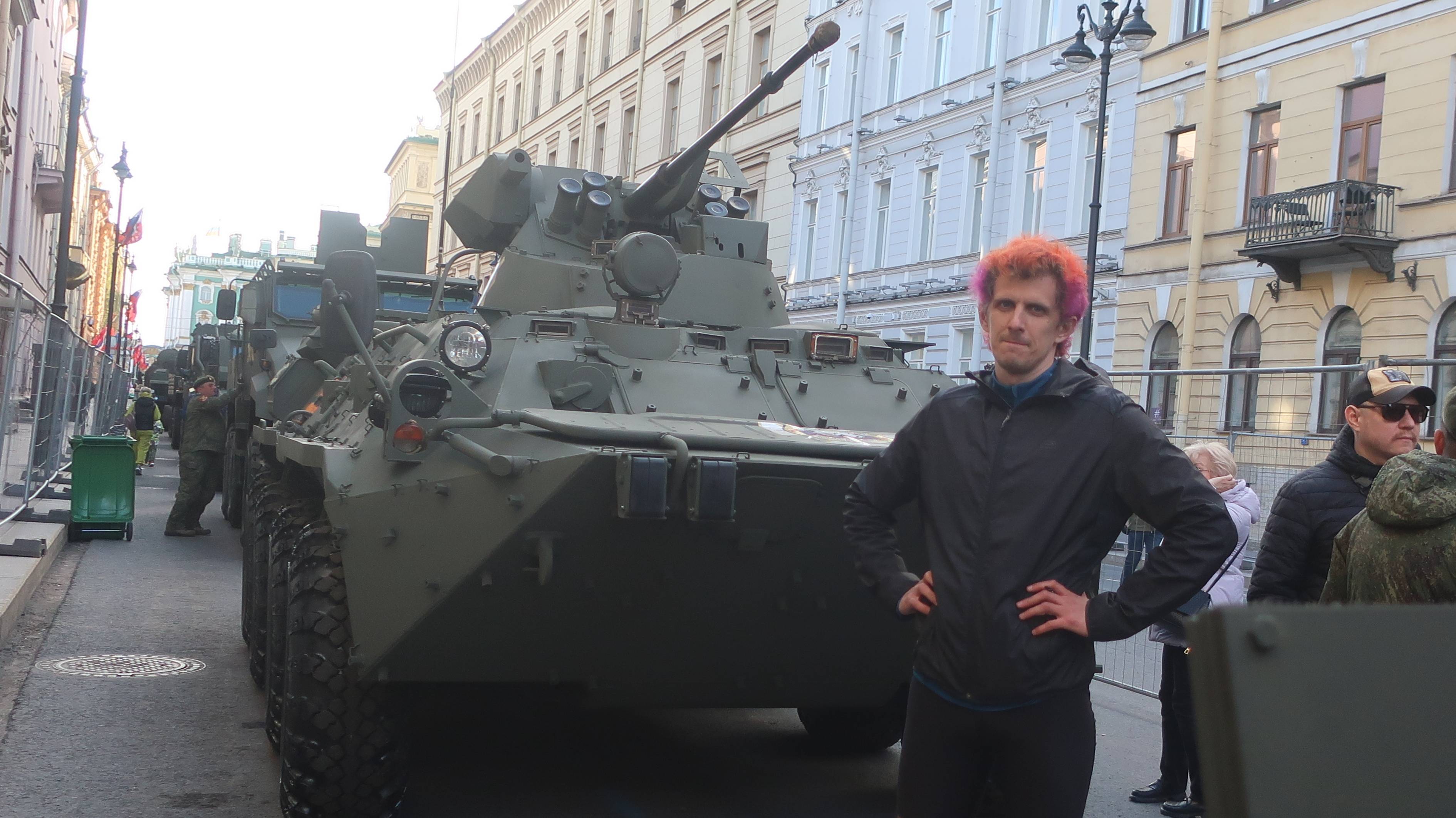 Военная техника у Эрмитажа в День Победы 2025