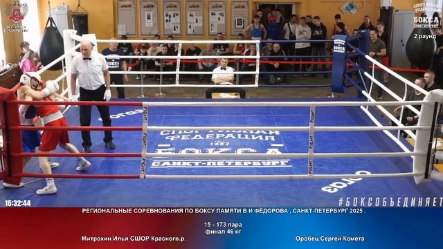 173 пф 46 кг Митрохин Илья СШОР Красногв.р. Оробец Сергей Комета