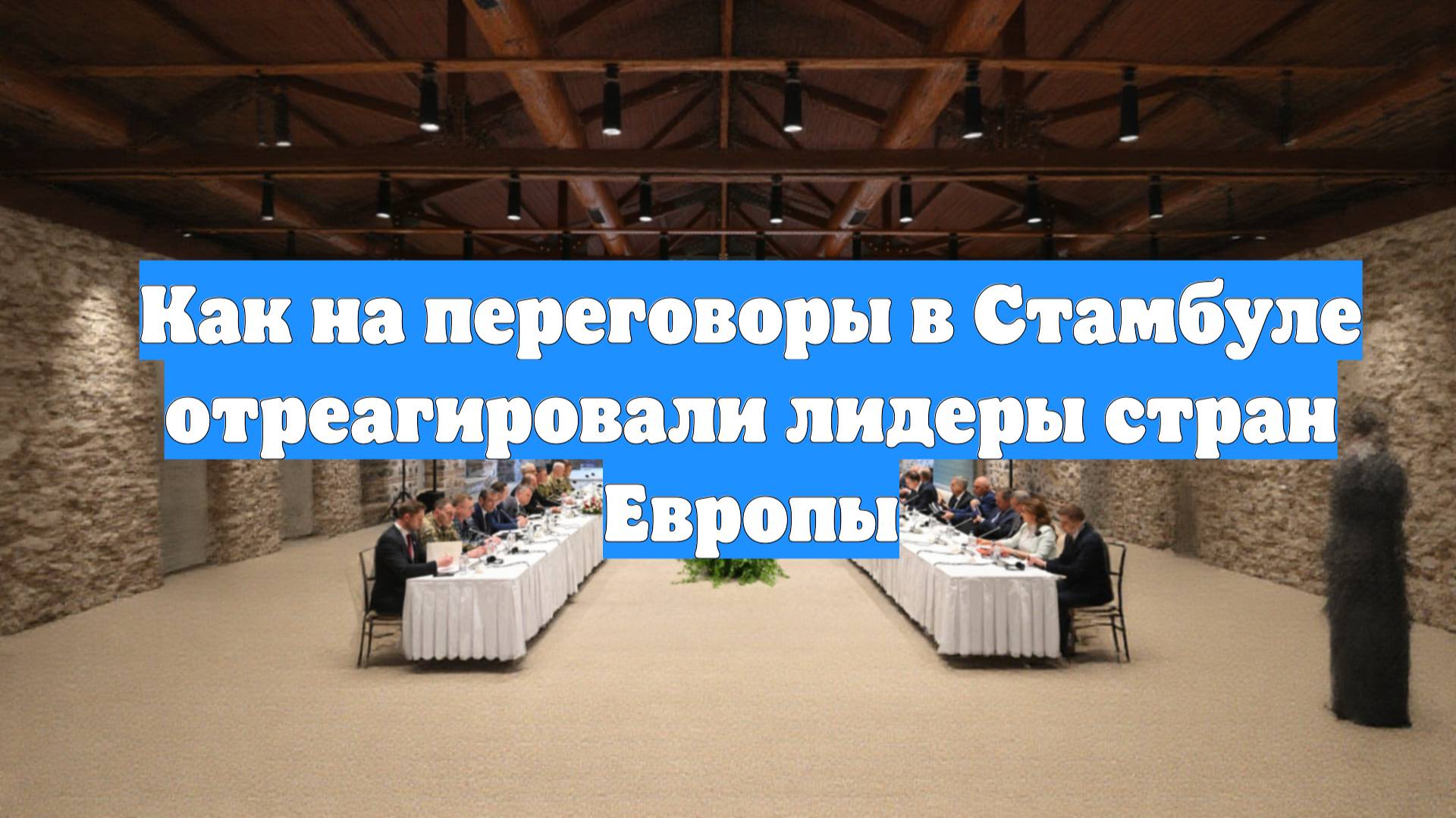 Как на переговоры в Стамбуле отреагировали лидеры стран Европы