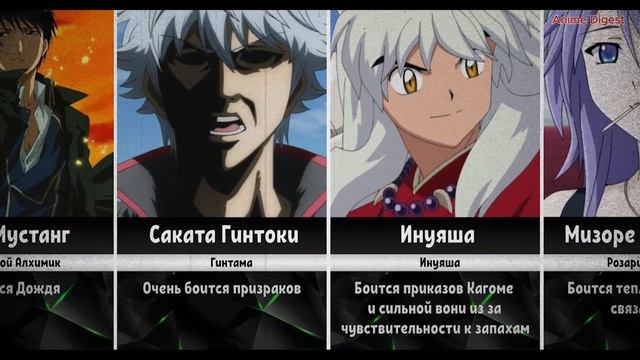 КАКИЕ СТРАХИ У ПЕРСОНАЖЕЙ В АНИМЕ