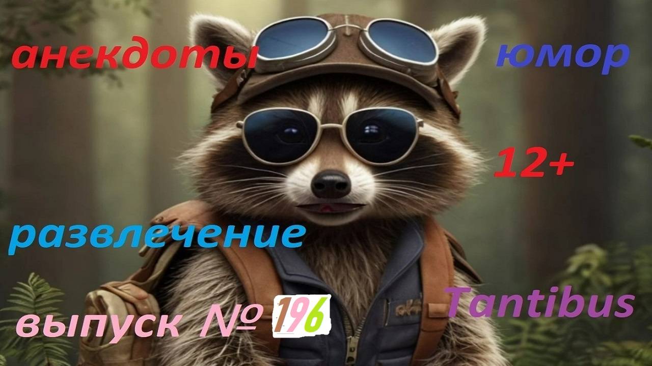 Енот пушок рассказывает анекдоты №196