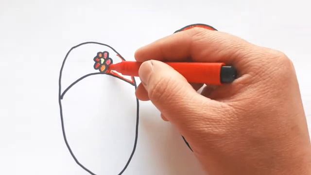 Bolalar uchun tapichka rasm chizish/Drawing a slipper for children/Рисуем тапочки дл