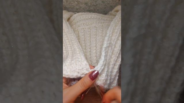 Как я сшиваю шарф🌟непотеряйка
