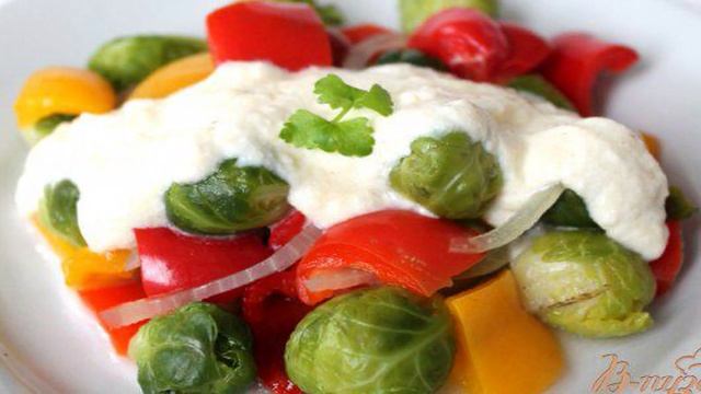 Овощи под сырным соусом