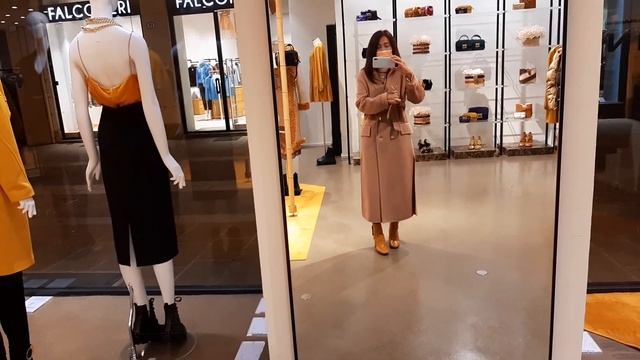 италия Падуя Pinko пальто пудра новая коллекция осень зи