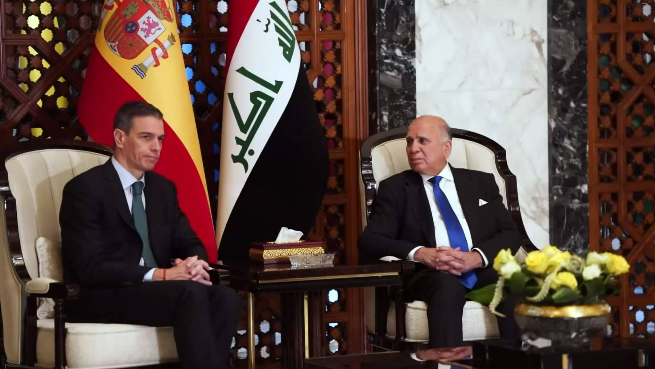 رئيس الوزراء الإسباني يصل إلى بغداد