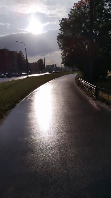Дождь и солнце, Петербург. 2 июня 2024.