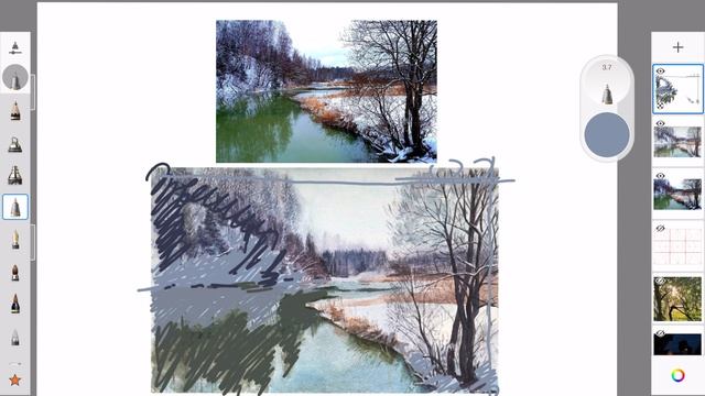 Пейзаж разбор 1