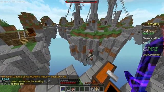 УБИЛ СНЕЖКОМ НА СКАЙВАРСЕ l SkyWars l #002 l [ Hypixel ]