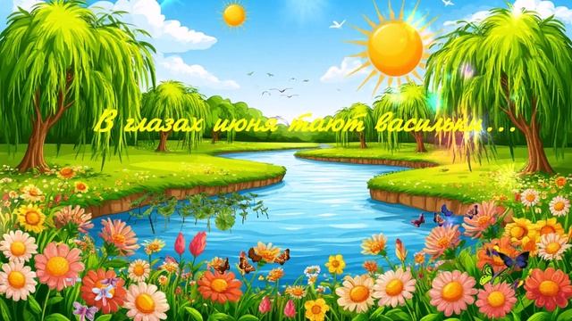 В глазах июня тают васильки... ВИДЕО ПЕСНЯ В ДУШУ