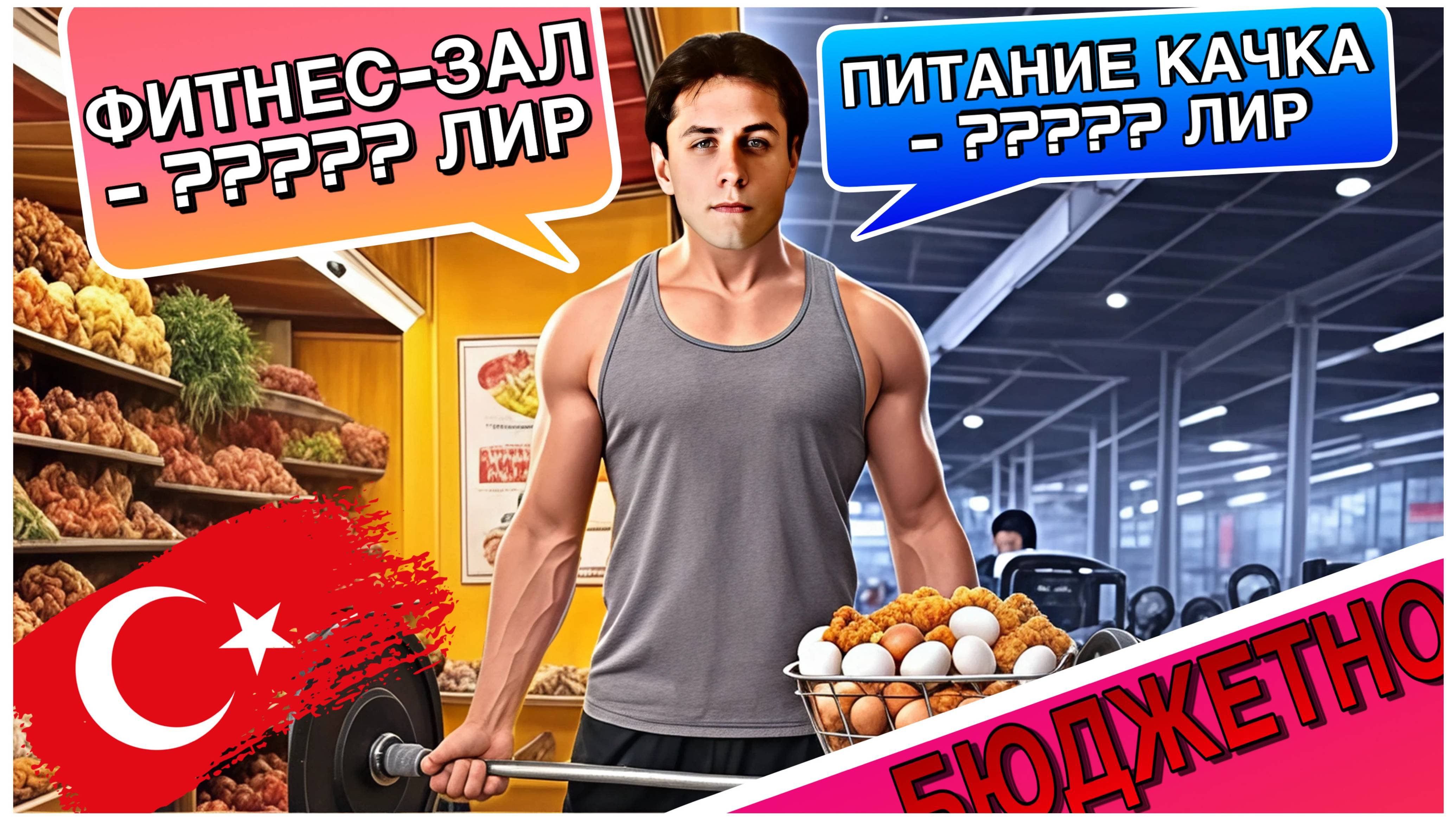 «Качаться в Турции ДЁШЕВО? Реальный Бюджет Качка за 5 Минут!»
