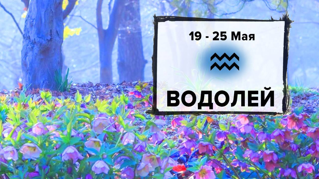 ВОДОЛЕЙ ♒ 19 - 25 Мая 2025 | Расклад таро на неделю для знака Зодиака Водолей