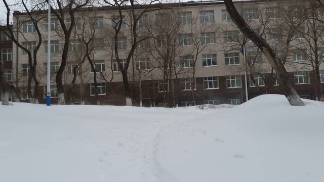 Снег 8 марта 2018 г. в г. Владивостоке