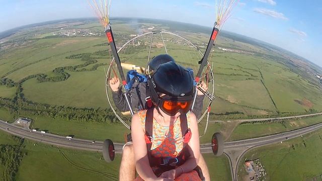 Полет по подарочному сертификату. Параплан. Пермь. май/2014