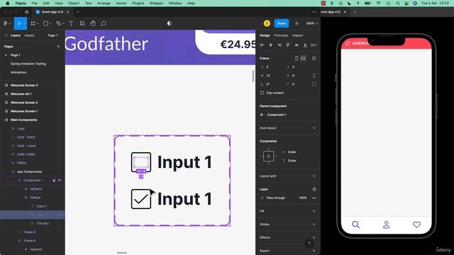 9_53. How to make a checkmark turn on and off in Figma