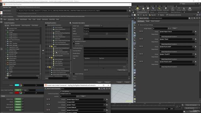 4. Преобразование в Houdini 19: Универсальные и глобальные элементы управления.