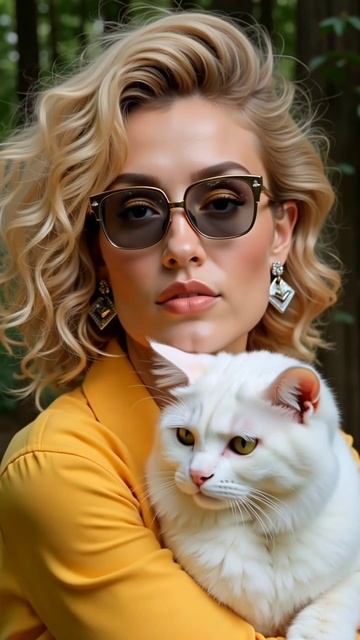 Девушка с кошкой