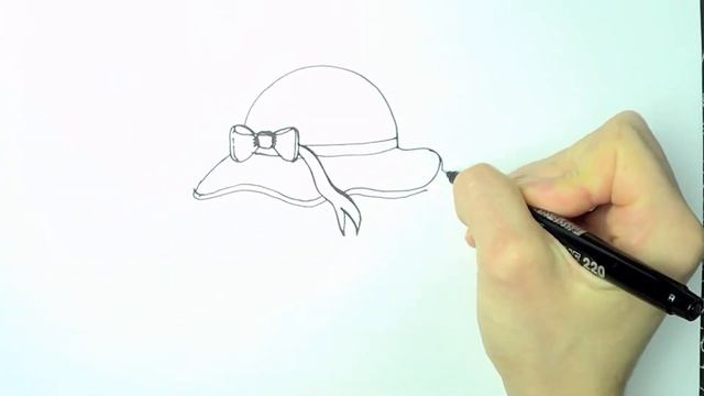 Рисунок шляпки для детей / How to Draw hat easily / Drawing and coloring for k