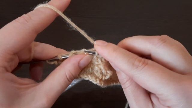 Вяжем узор "Абстрактный олень" спицами.
