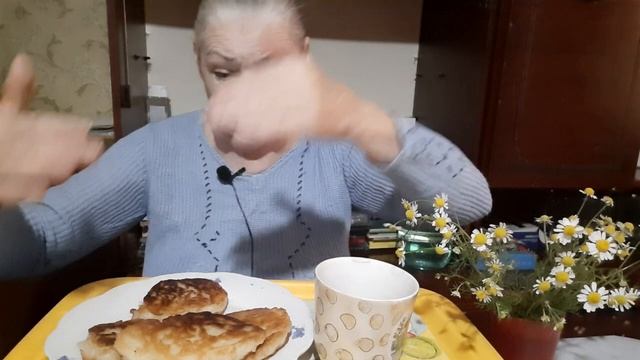 Мукбанг оладьи