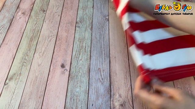 Футболка Lanson Kids с притом в полоску красная