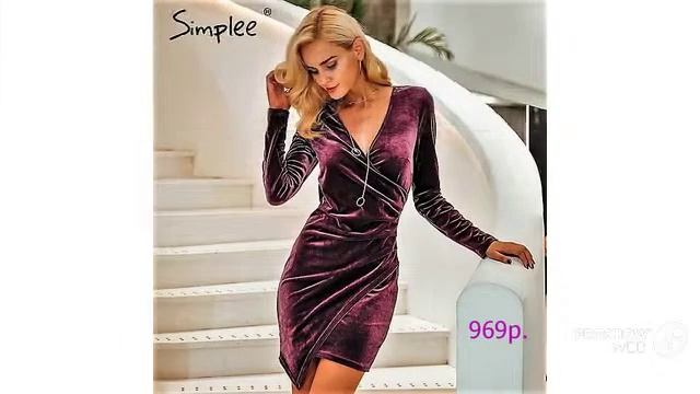 Покупки Одежды с AliExpress-Сексуальное  вельветовое женск