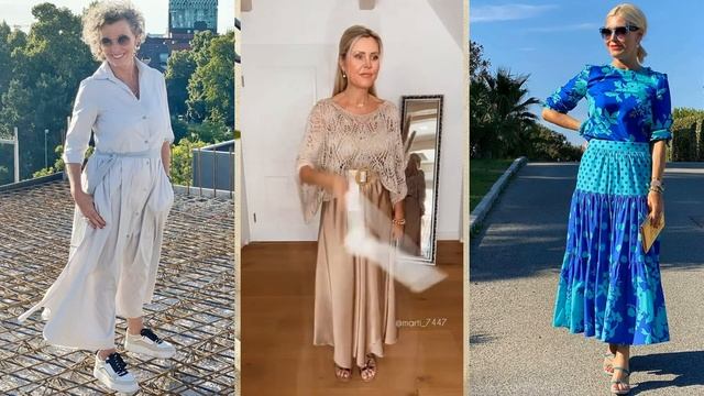МОДНЫЕ ЛЕТНИЕ ОБРАЗЫ ДЛЯ ЖЕНЩИН 50+ 70+ ❤️ОСВЕЖАЮЩИЕ МО?