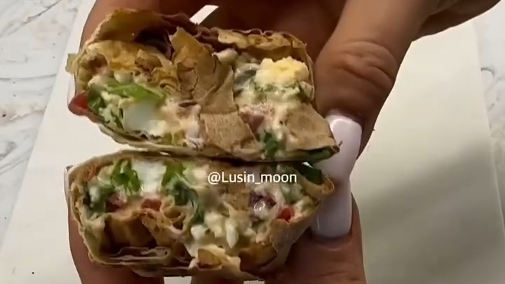 Сытный и Вкусный ЗАВТРАК...🌯😋    Рецепт в описании ✍️
