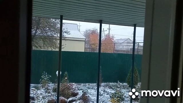 26 октября метёт первый снег