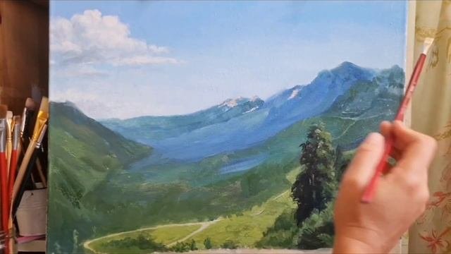 Пишу горы маслом..