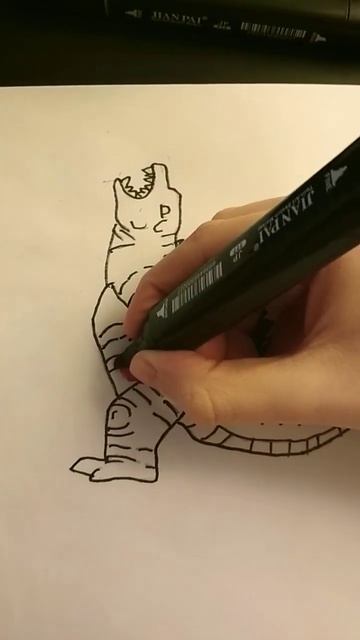 раскрашиваем Годзиллу