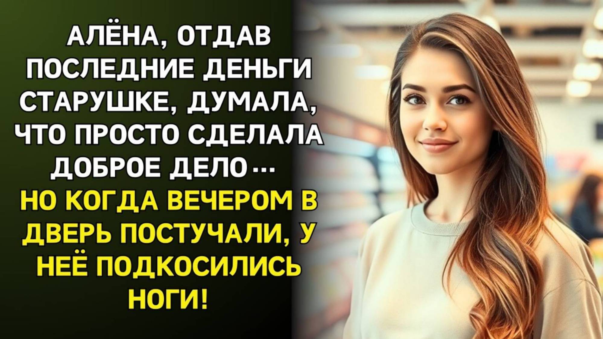 Истории из жизни. Алёна отдала ПОСЛЕДНИЕ ДЕНЬГИ Аудио рассказы, Жизненные истории слушать