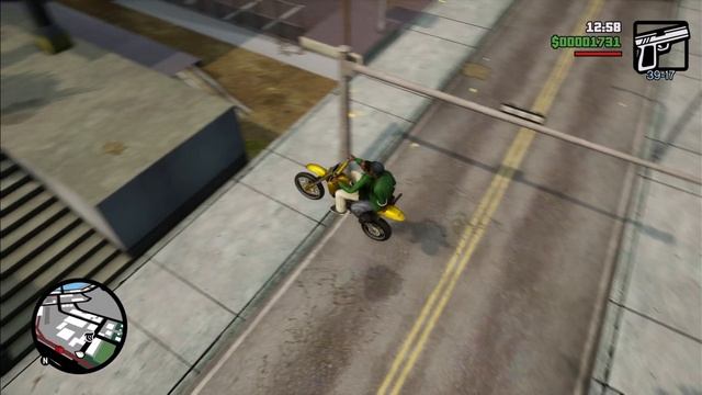 GTA SA.  Неудачный трюк