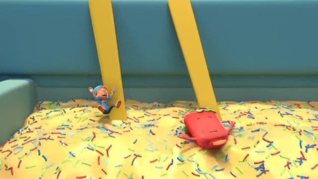 Блиппи (Blippi) - Фруктовое мороженое   Изучай этот мир вместе с Блиппи   Обучающие видео для детей